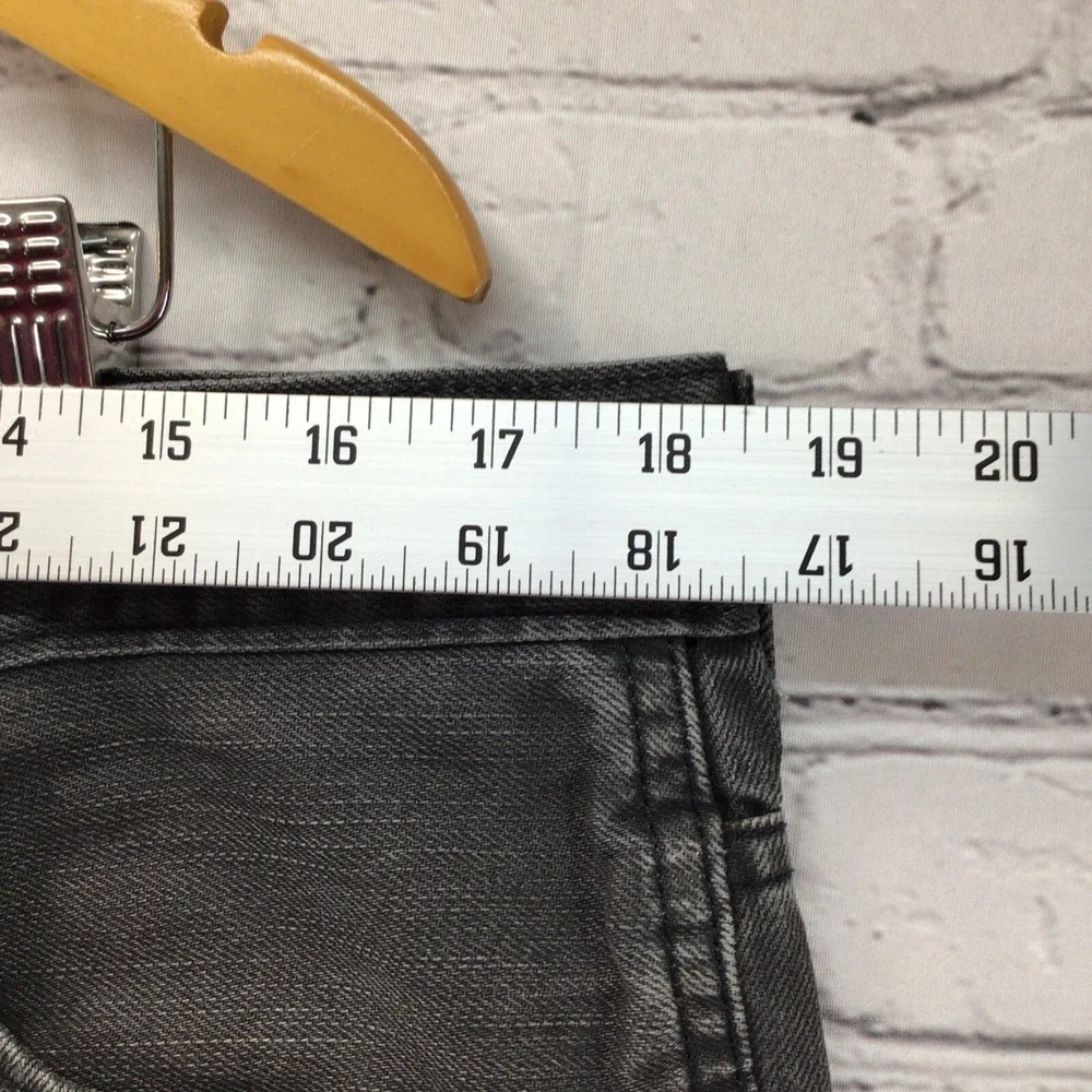 Levis 513 Black Jeans Mens‎ Sz 38X32 Flaws